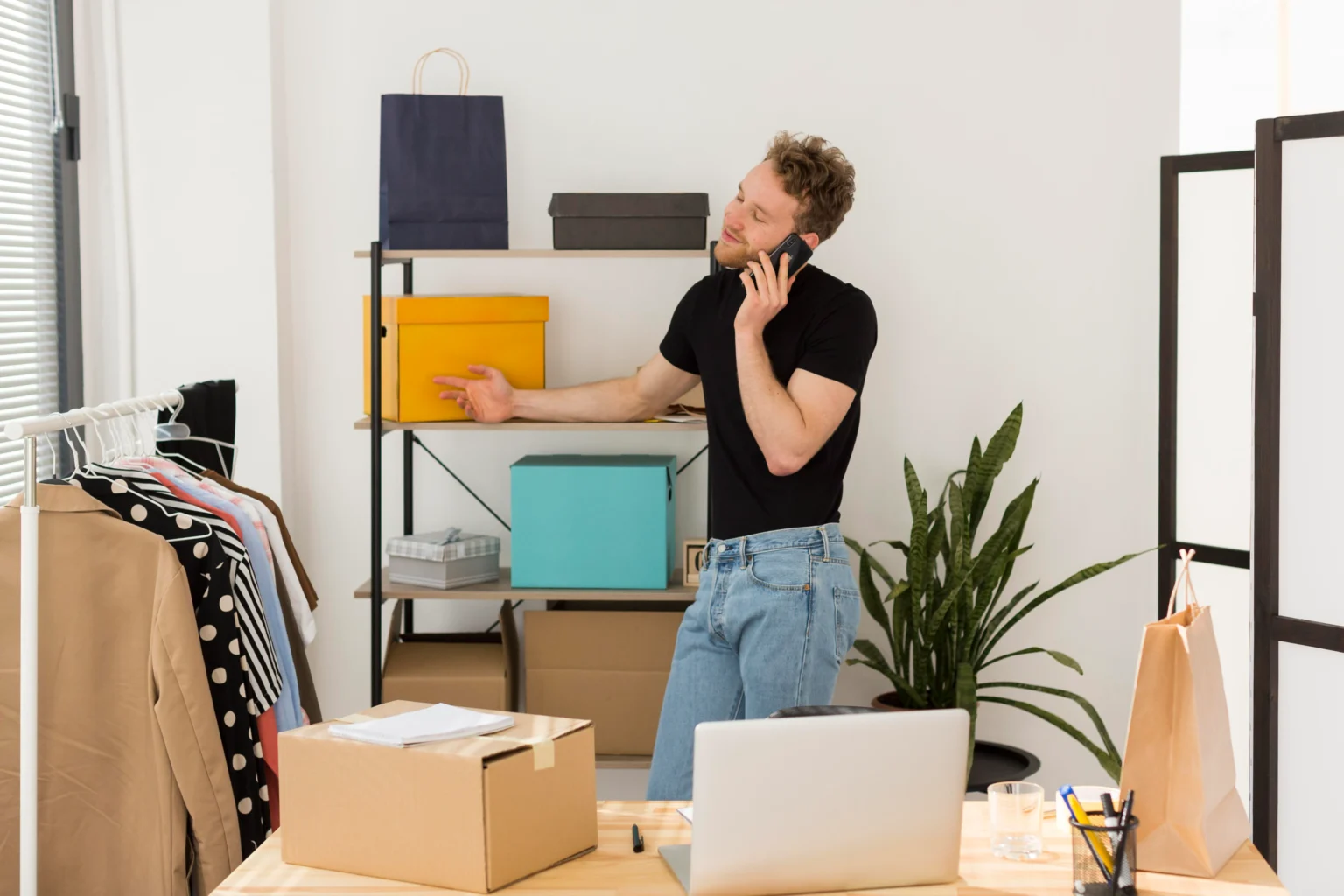 Three boxes labeled "Keep," "Toss," and "Donate," representing decluttering tips for organizing belongings effectively.