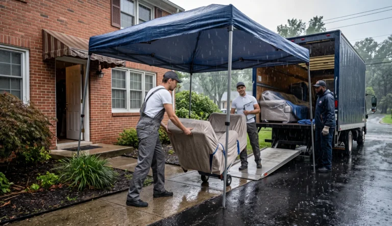 How to Move Furniture During Bad Weather